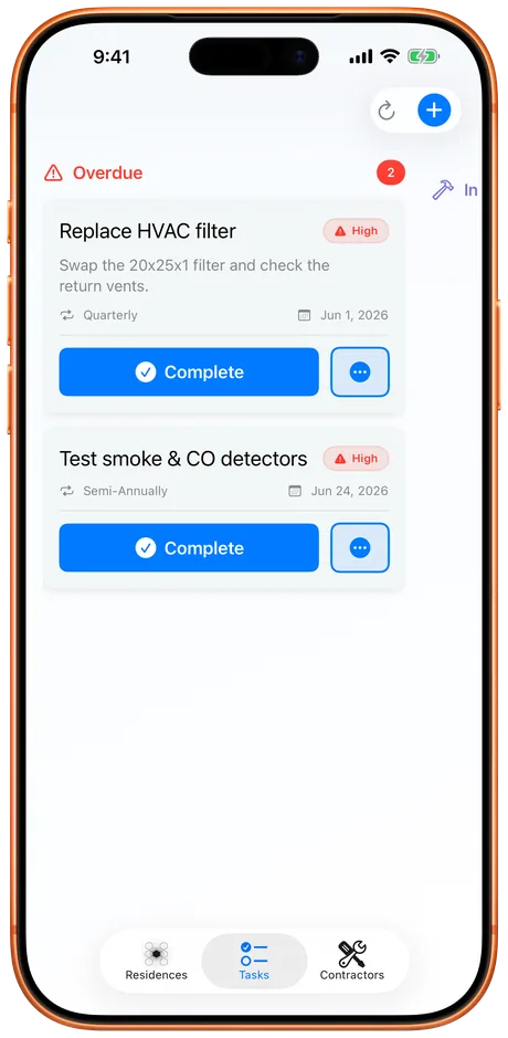 Task list